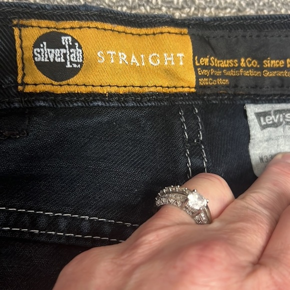 Levi’s Vintage Gold Silver Tab Straight Denim Jeans Size 33x32 - Picture 7 of 9